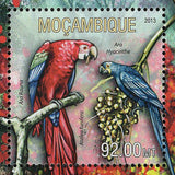 Parrots Stamp Punica Granatum Eclectus Roratus S/S MNH #6687-6690