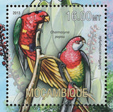 Parrots Stamp Punica Granatum Eclectus Roratus S/S MNH #6687-6690