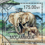 Elephant Stamp Loxodonta Africana Bubulcus Ibis S/S MNH #6701 / Bl.779