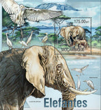 Elephant Stamp Loxodonta Africana Bubulcus Ibis S/S MNH #6701 / Bl.779