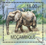 Elephant Stamp Loxodonta Africana Bubulcus Ibis S/S MNH #6697-6700