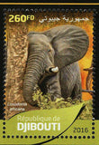 Elephants Stamp Loxodonta Africana Wild Animal S/S MNH #1292