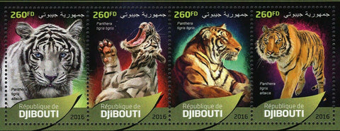 Tigers Stamp Panthera Tigris Altaica Souvenir Sheet MNH #1309-1312