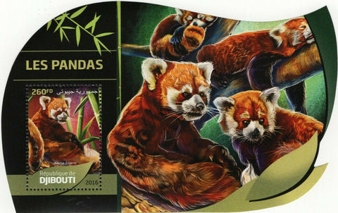 Pandas Stamp Ailurus Fulgens Wild Animal Souvenir Sheet MNH #1294