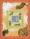 Cats Stamp Panthera Onca Panthera Pardus Lynx Pardinas S/S MNH #10104 / Bl.2302