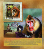 Monkeys Stamp Pongo Semnopithecus Entellus S/S MNH #10398 / Bl.2374