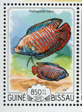 Fish Stamp Chaetodipterus Faber Zanclus Cornutus S/S MNH #7720-7723