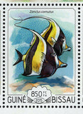 Fish Stamp Chaetodipterus Faber Zanclus Cornutus S/S MNH #7720-7723