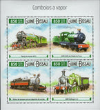 Steam Trains Flying scotsman 4472 GWR 3440 S/S MNH #8092-8095