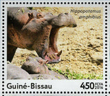 Hippopotamus Stamp Hippo Amphibious Souvenir Sheet MNH #8705-8710