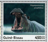 Hippopotamus Stamp Hippo Amphibious Souvenir Sheet MNH #8705-8710