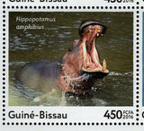 Hippopotamus Stamp Hippo Amphibious Souvenir Sheet MNH #8705-8710