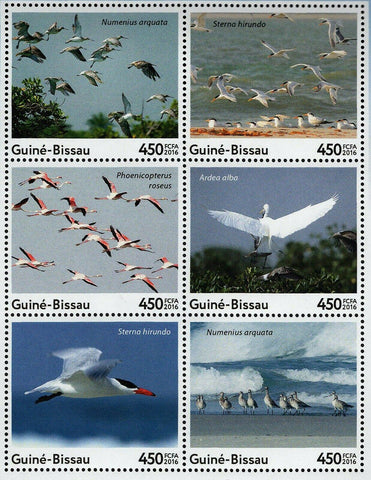 Birds Stamp Numenius Arquata Ardea Alba S/S MNH #8698-8703