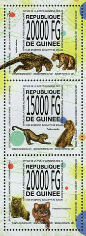 Cats Stamp Panthera Onca Prionailurus Rubiginosus S/S MNH #10101-10103