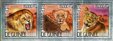 Lions Stamp Panthera Leo Wild Animal S/S MNH #10387-10389