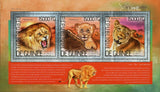 Lions Stamp Panthera Leo Wild Animal S/S MNH #10387-10389