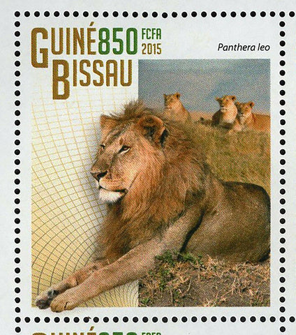 Lions Stamp Panthera Leo Wild Animal Souvenir Sheet MNH #7611-7614