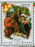 Christmas Stamp Antonio da Correggio Lorenzo Lotto S/S MNH #7414-7417