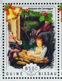 Christmas Stamp Antonio da Correggio Lorenzo Lotto S/S MNH #7414-7417