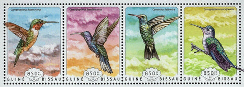 Hummingbirds Campylopterus Hemileucurus Birds S/S MNH #7410-7413