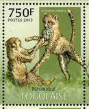 Most Endangered Species in Africa Stamp Acinonyx Jubatus S/S MNH #4911-4914