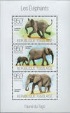 Elephants Stamp Loxodonta Africana Wild Animal Souvenir Sheet MNH #5271-5273