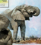 Elephants Stamp Loxodonta Africana Souvenir Sheet MNH #5274 / Bl.877