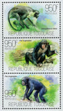 Monkeys Pan Troglodytes Wild Animal Souvenir Sheet MNH #5279-5281