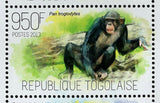 Monkeys Pan Troglodytes Wild Animal Souvenir Sheet MNH #5279-5281