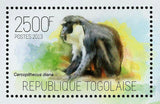 Monkeys Stamp Cercopithecus Diana Souvenir Sheet MNH #5282 / Bl.879