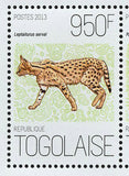 Wild Cats Stamp Leptailurus Serval Panthera Onca S/S MNH #5202-5204