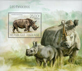 Rhinoceros Stamp Ceratotherium Simum Simum S/S MNH #5335 / Bl.888