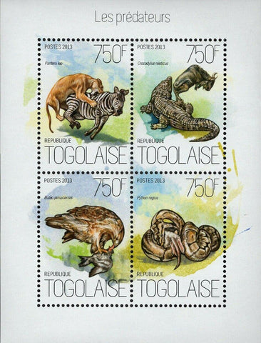 Predators Stamp Panthera Leo Buteo Jamaicensis S/S MNH #5416-5419