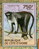 Primates Stamp Cercopithecus Diana Wild Animal S/S MNH #1617