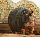 Hippopotamus Stamp Hippopotamus Amphibius Hippo S/S MNH #1606