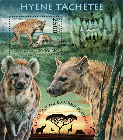 Hyena Stamp Tachetee Crocuta Crocuta Souvenir Sheet MNH #4875 / Bl.793