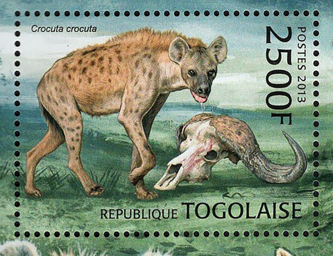 Hyena Stamp Tachetee Crocuta Crocuta Souvenir Sheet MNH #4875 / Bl.793