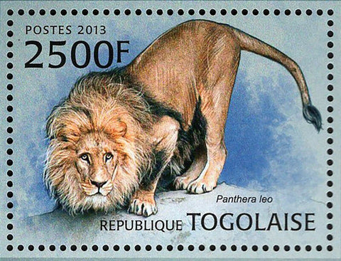 Lions Stamp Panthera Leo Wild Animal Souvenir Sheet MNH #4865 / Bl.791