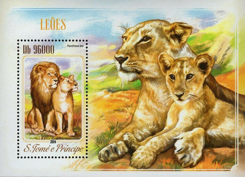 Lions Stamp Panthera Leo Souvenir Sheet MNH #5839 / Bl.1023