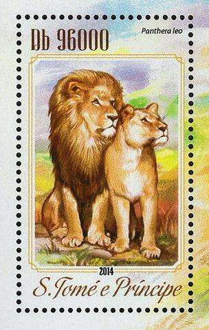 Lions Stamp Panthera Leo Souvenir Sheet MNH #5839 / Bl.1023