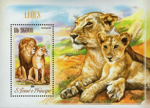 Lions Stamp Panthera Leo Souvenir Sheet MNH #5835-5838