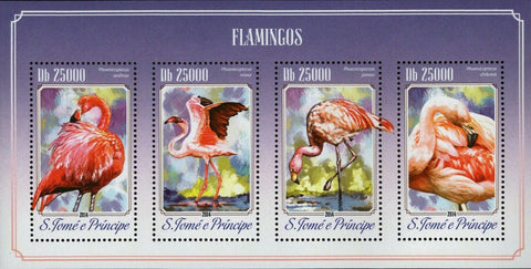 Flamingos Stamp Phoenicoreptus Andinus Minor Jamesi S/S MNH #5810-5813