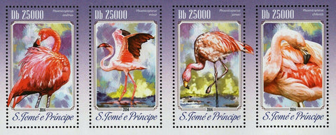 Flamingos Stamp Phoenicoreptus Andinus Minor Jamesi S/S MNH #5810-5813
