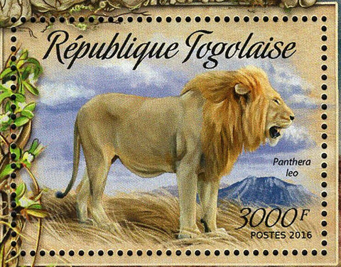 Lions Stamp Panthera Leo Wild Animal Souvenir Sheet MNH #7453 / Bl.1299