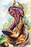 National Animal of Togo Hippopotamus Amphibius Souvenir Sheet MNH #7613 / Bl.133