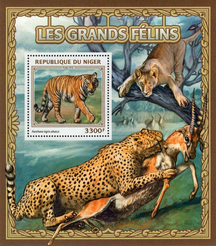Big Cats Stamp Panthera Tigris Altaica Souvenir Sheet MNH #4586 / Bl.621