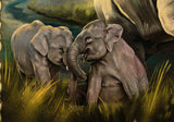 Elephants Stamp Elephas Africanus Souvenir Sheet MNH #4561 / Bl.616