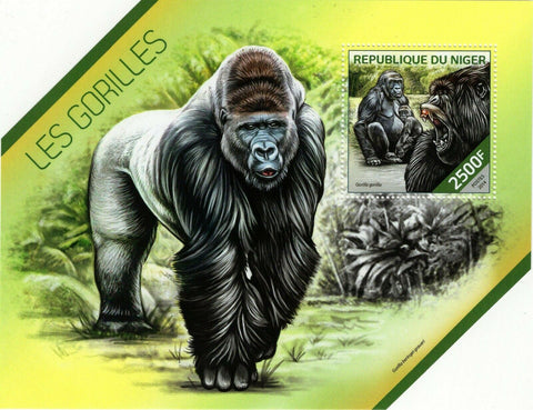 Gorillas Stamp Gorilla Beringei Graueri Souvenir Sheet MNH #2879 / Bl.317