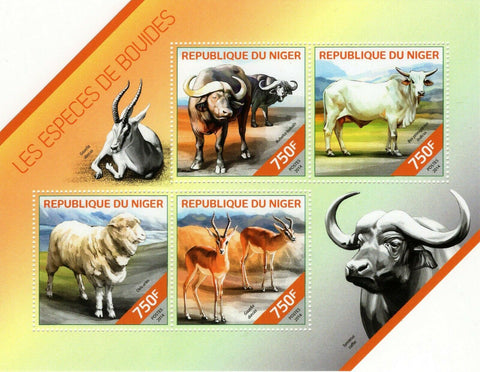 Bovid Species Stamp Gazella Dorcas Ovis Arles S/S MNH #2371-2374