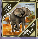 Elephants Stamp Loxodonta Africana Souvenir Sheet MNH #3897-3900